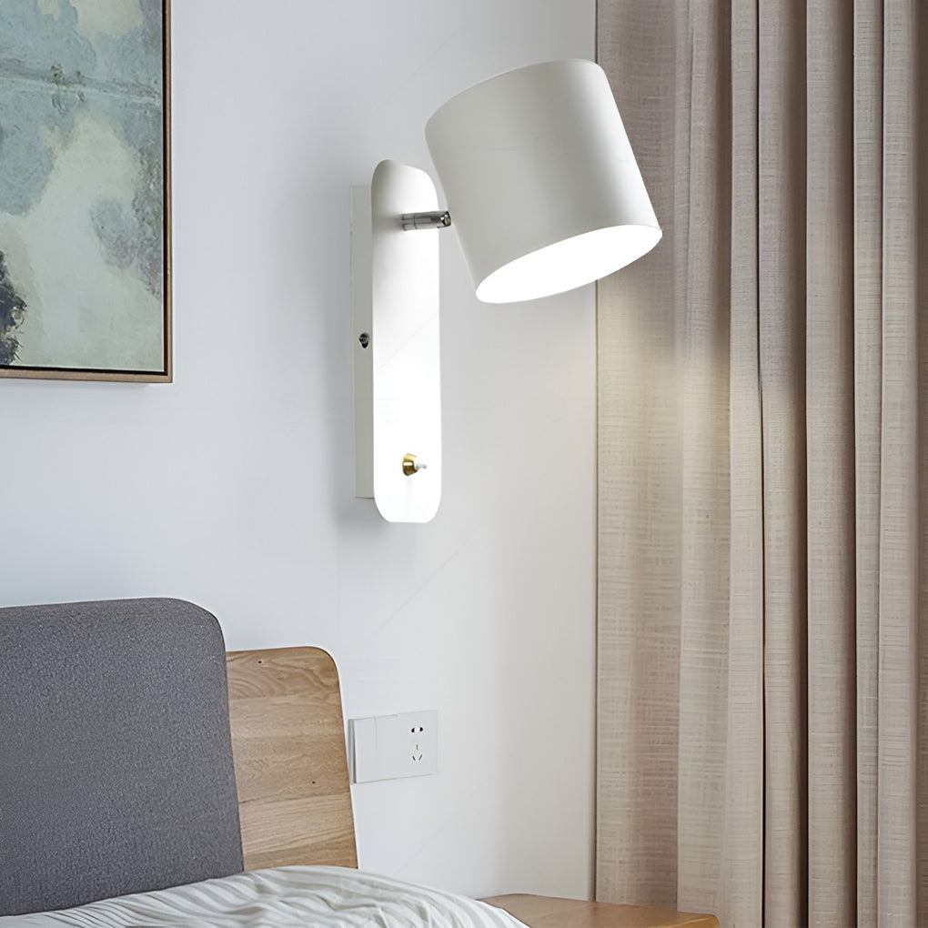 Creative Adjustable Circular Nordic Wall Light, Bedroom Wall Sconce, detail 4