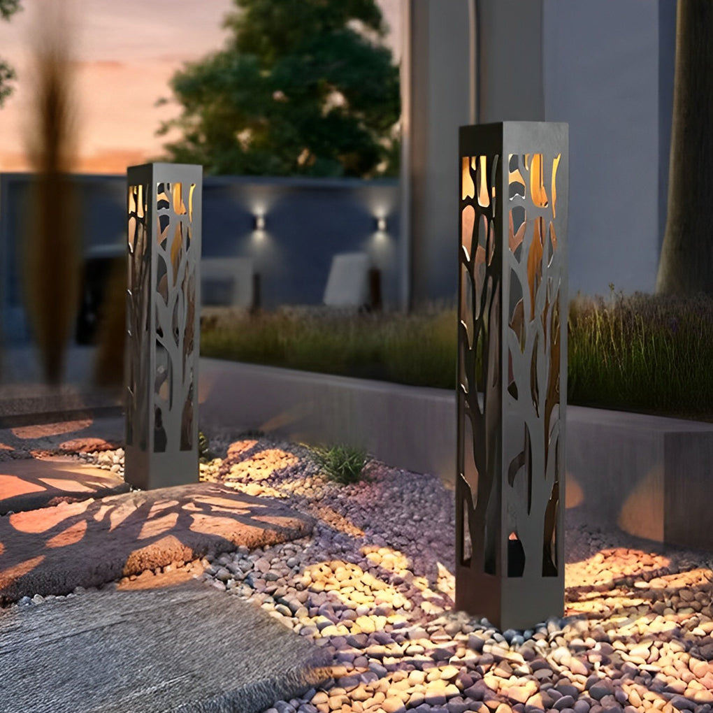 Novel Creative Hollow out Design Waterproof LED Contemporary Solar Lawn Lamp, Outdoor Wall Light, detail 4