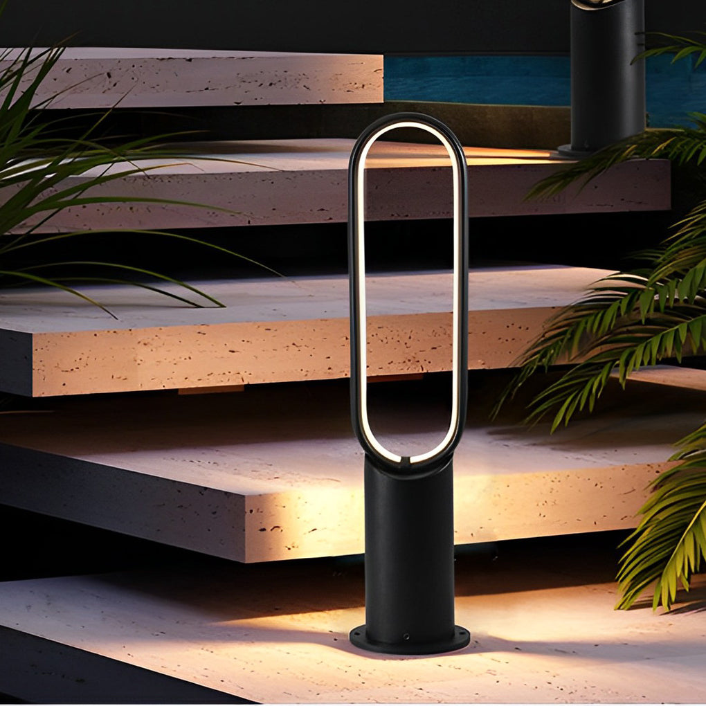 Waterproof Long Strip Aluminum LED Black Contemporary Solar Pathway Lights, Outdoor Wall Light, detail 2