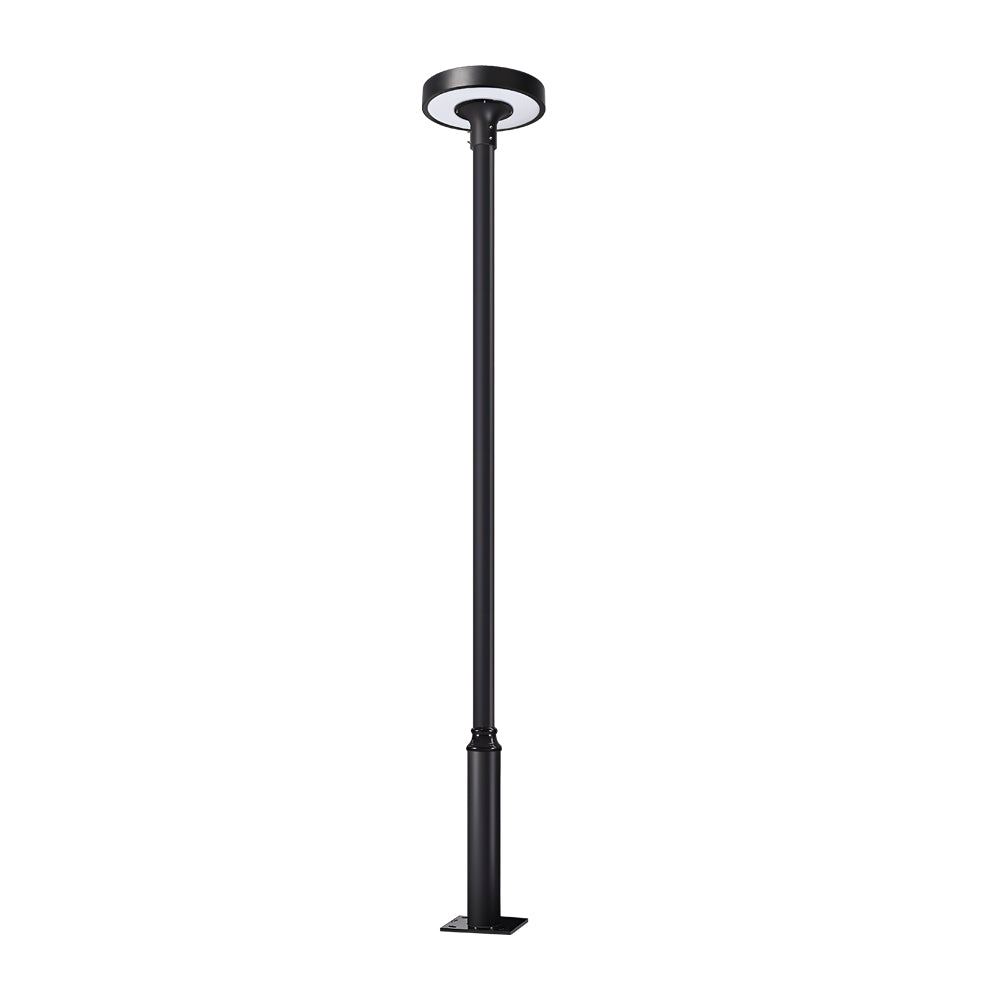 Circular Waterproof Smart Remote Control LED Solar Lamp Post Top Lights, Outdoor Wall Light, detail 12