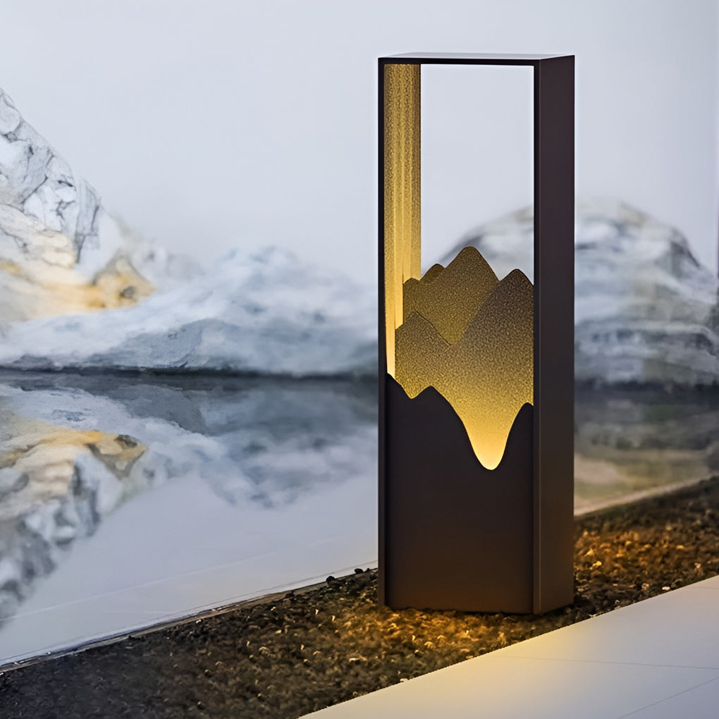 Waterproof LED Mountain Scenery Exterior Path Lights Landscape Lighting, Outdoor Wall Light, detail 10