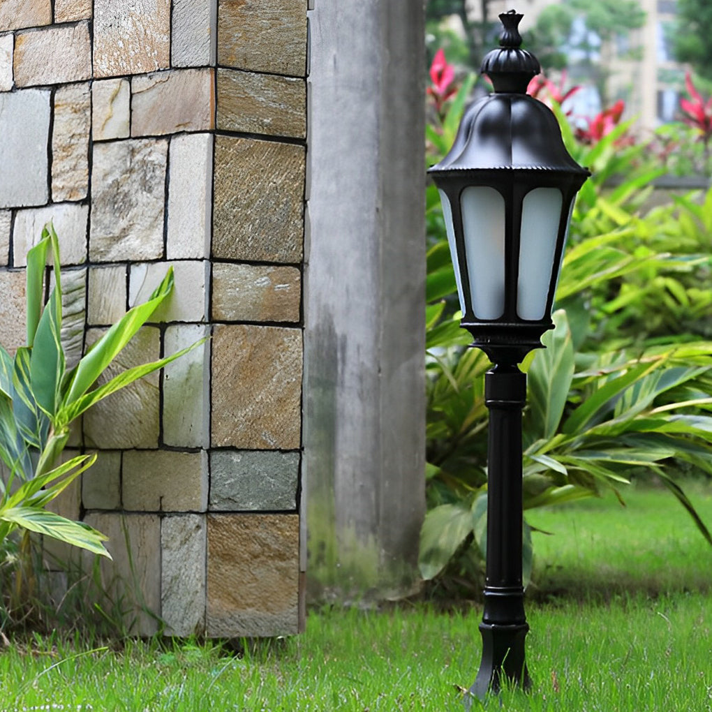 Exterior Waterproof LED Black European-style Lawn Lights Path Lamp Post, Outdoor Wall Light, detail 4