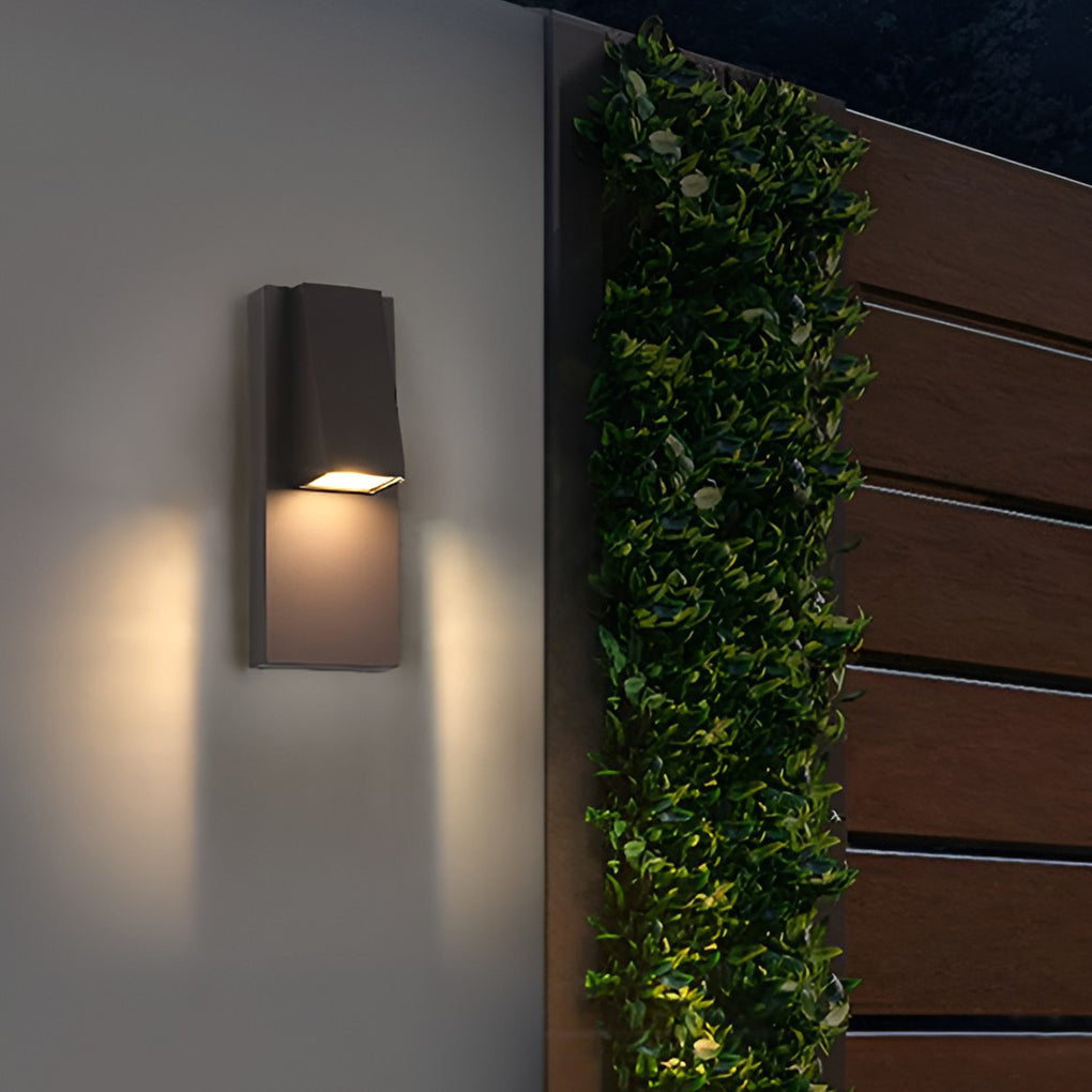 Rectangle Waterproof LED Black Contemporary Exterior Wall Light, Outdoor Wall Light, detail 3