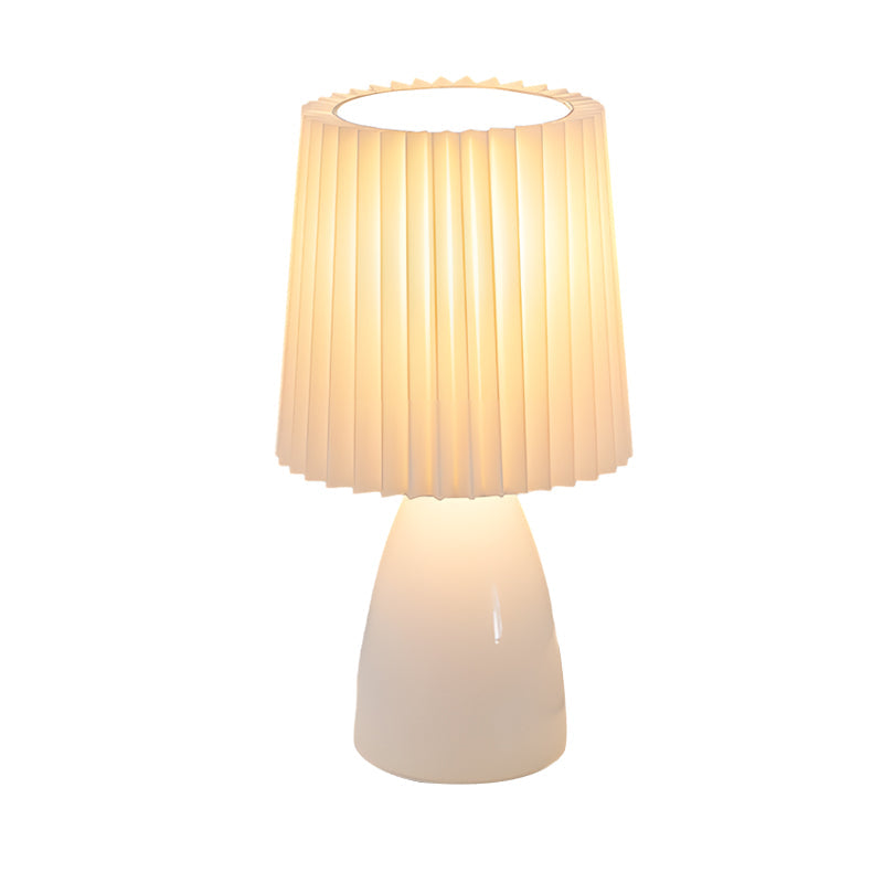 12 inch Pleated-Shade Glass Dimmable Table Light, Bedside Table Lamp, detail 10