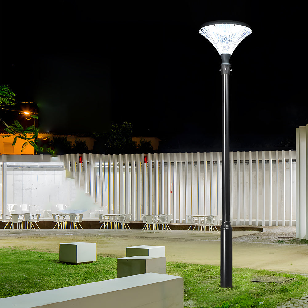 1-Light Black Exterior LED Solar Lamp Post and Pole Street Light, Outdoor Wall Light, detail 6
