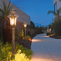 Ceramic Retro Waterproof Aluminum LED Elegant Bronze European-Style Street Lights, Outdoor Wall Light, Die-cast Aluminum, 46.1"