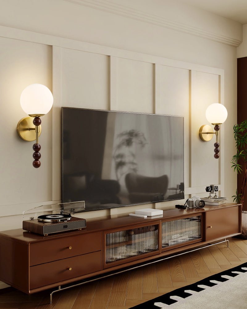 Colette Globe Wall Light, Hardwired Wall Sconce, detail 13