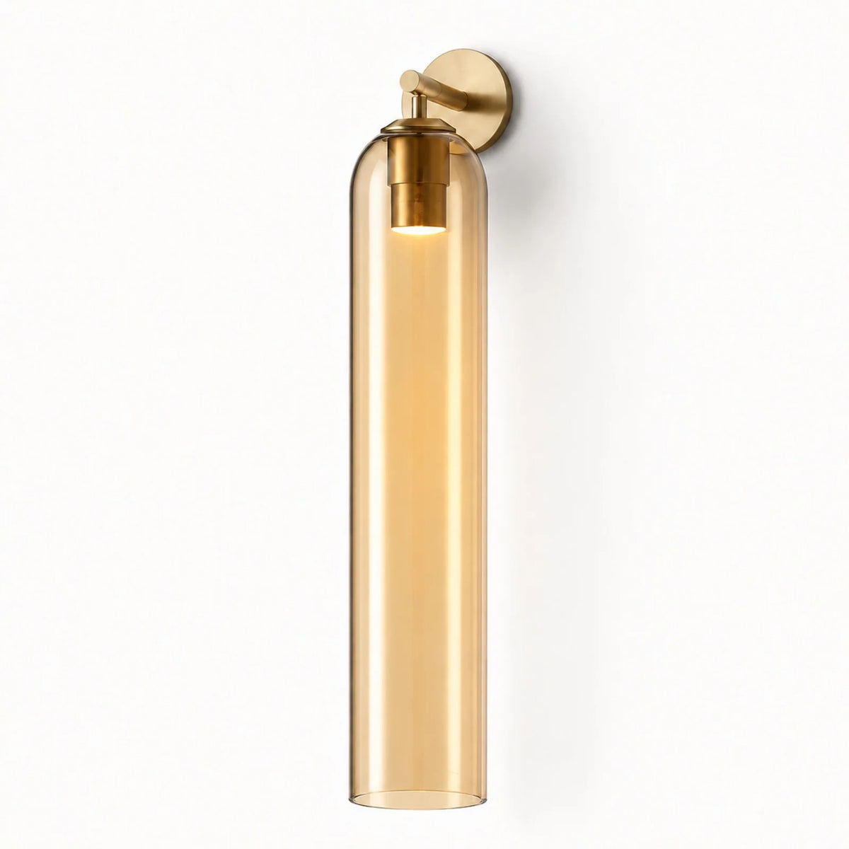 Cylindrical Art Glass Wall Light