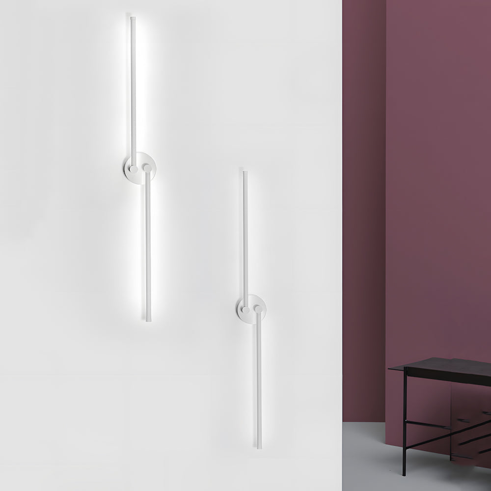 1 PC Black Contemporary Rotatable Linear LED Wall Light Sconces, Hardwired Wall Sconce, detail 4
