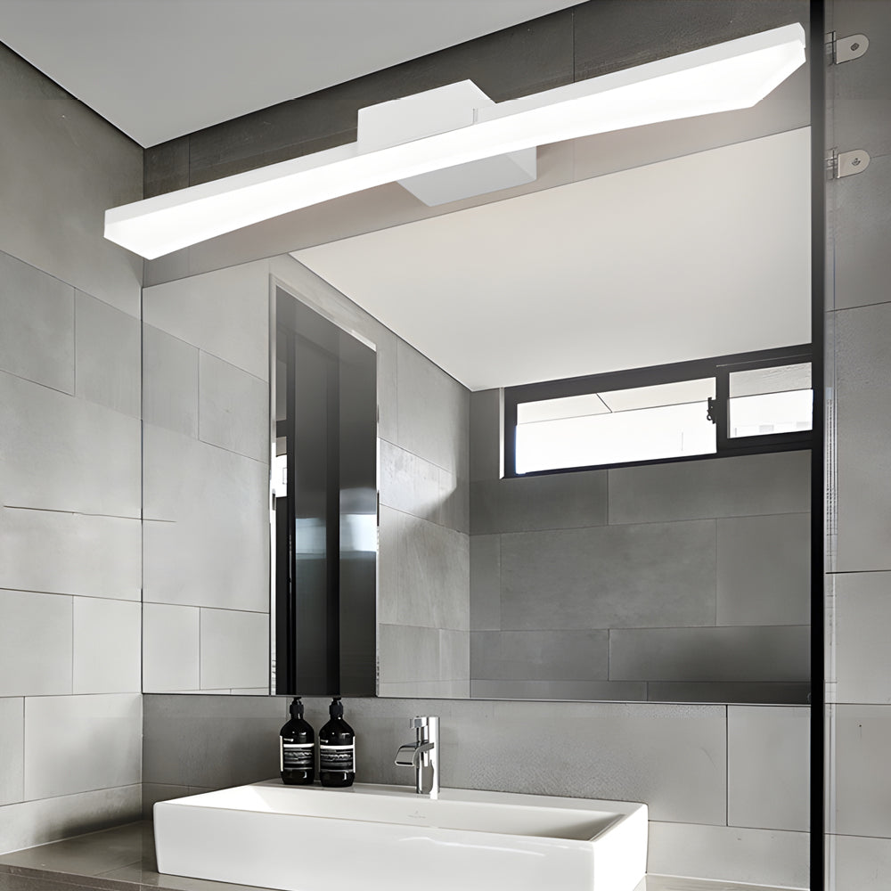 Ultra-Sleek Curved Linear LED Vanity Fixture for Contemporary Bathrooms, Bathroom Vanity Light, detail 5