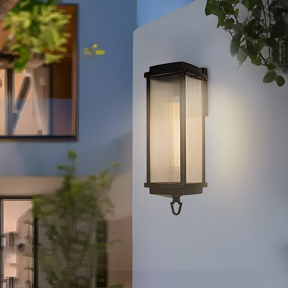 1 Head 19.7-inch Exterior Wall Lantern Sconce, Outdoor Wall Light, detail 2