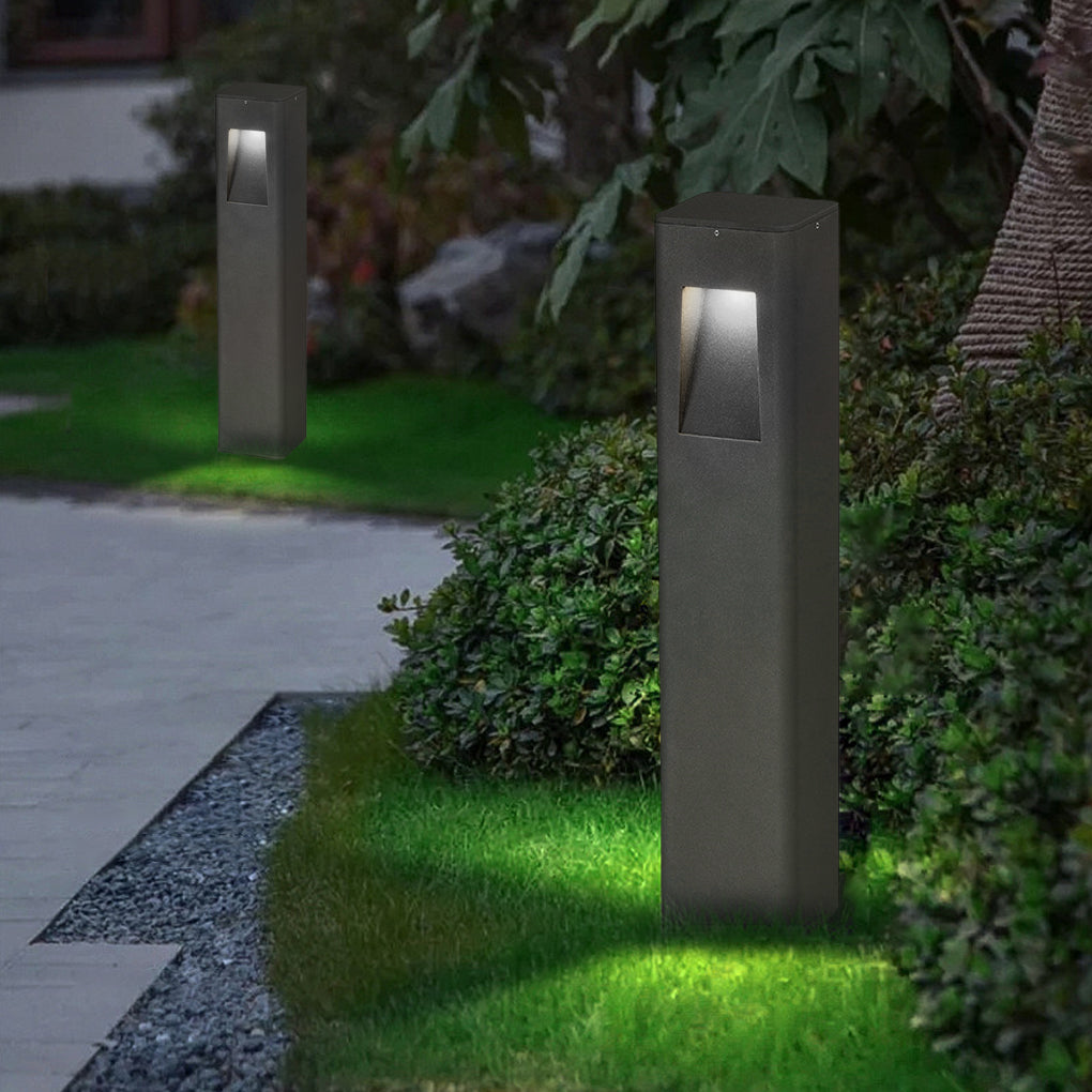 Exterior Waterproof LED Aluminum Black Contemporary Lawn Lamp Pathway Lights, Outdoor Wall Light, detail 2