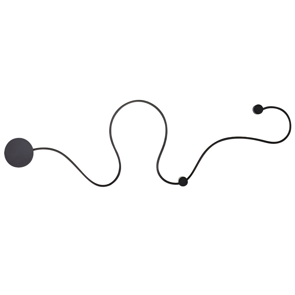 Creative Long Curved Linear LED Contemporary Wall Light, Bedroom Wall Sconce, detail 12