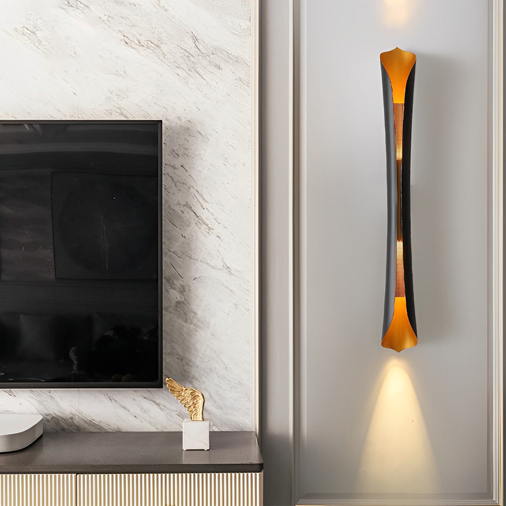 Iron Creative Up And Down Lighting COB Contemporary Wall Light, Bedroom Wall Sconce, detail 6