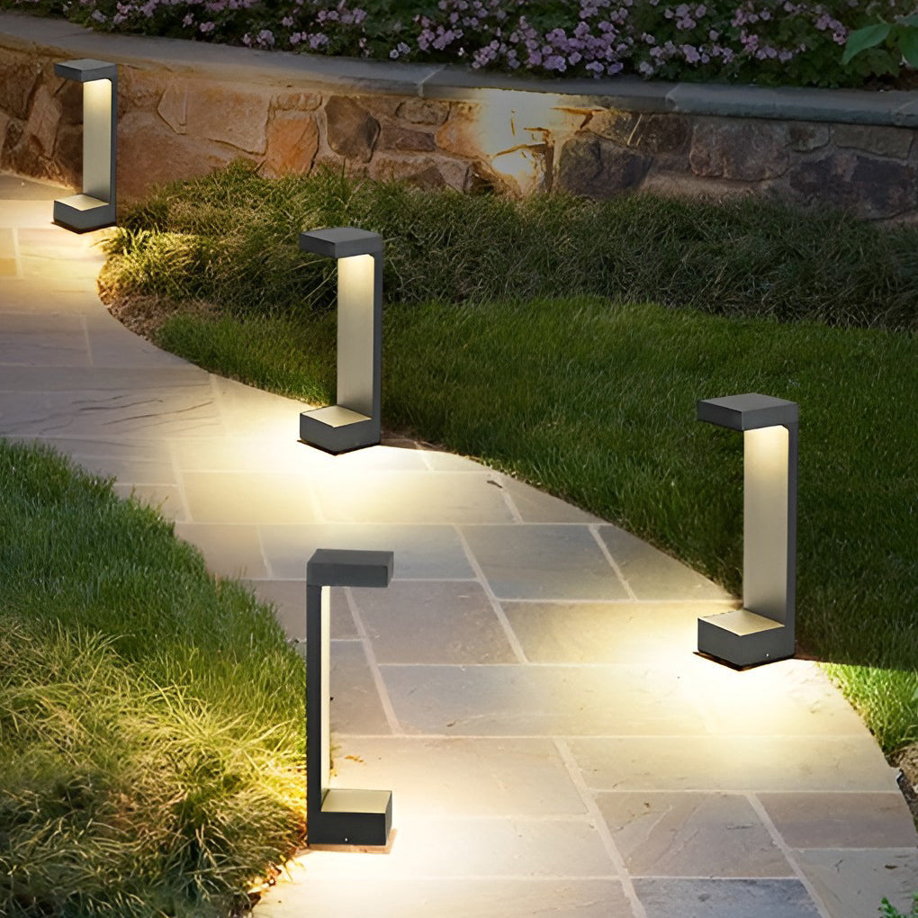 Rectangle Waterproof LED Contemporary Exterior Pathway Lights Garden Lights, Outdoor Wall Light, detail 3