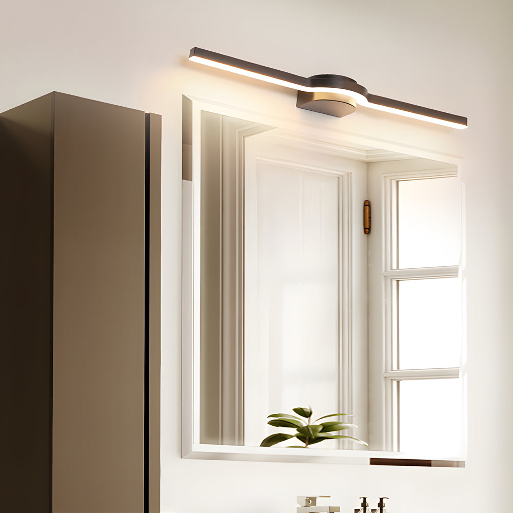 Curved Contemporary LED Bathroom Vanity Fixture in 16''/23''/31'' Length, Bathroom Vanity Light, detail 4