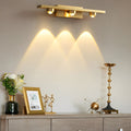 3/4 Lights Copper LED Wall Washer Projection Nordic Wall Light Wall Fixtures, Hardwired Wall Sconce, 11.8"