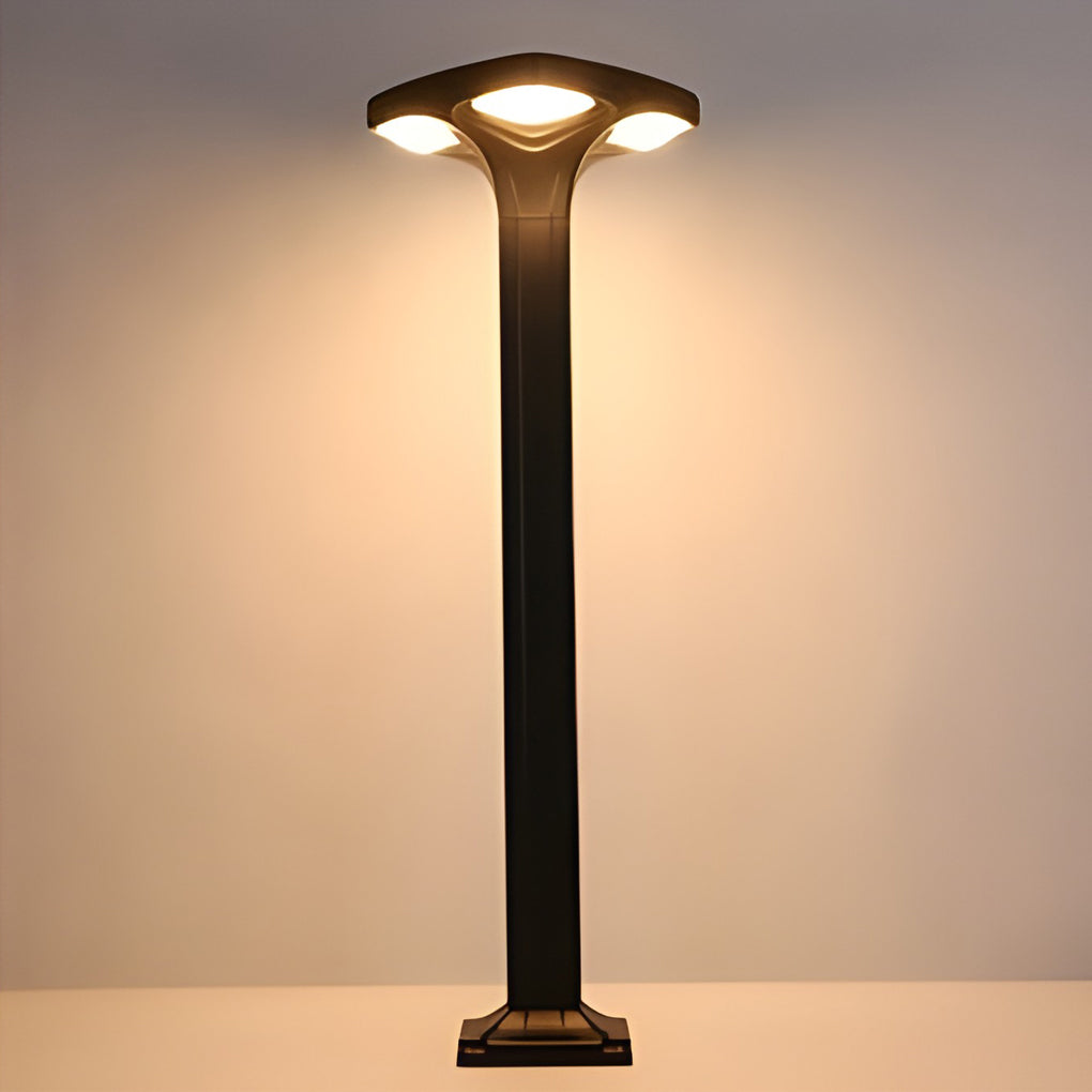 Square Waterproof LED Exterior Black Contemporary Path Lights Post Lighting, Outdoor Wall Light, detail 7
