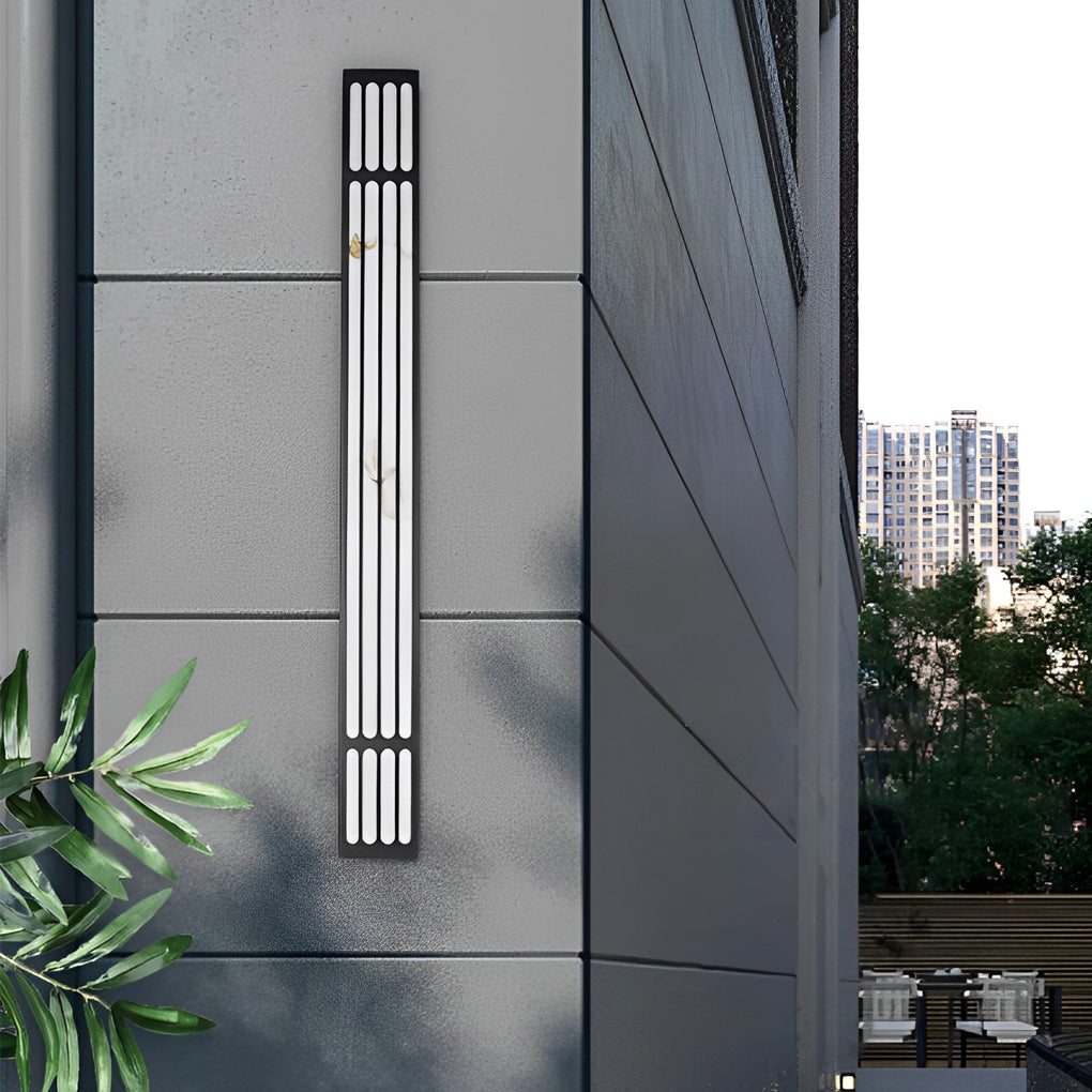 Long Strip Box Waterproof LED Black Contemporary Exterior Wall Light, Outdoor Wall Light, detail 5