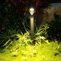 Clean-Lined Waterproof LED 10w Black Contemporary Exterior Pathway Lights, Outdoor Wall Light, Die-cast Aluminum, H 24in