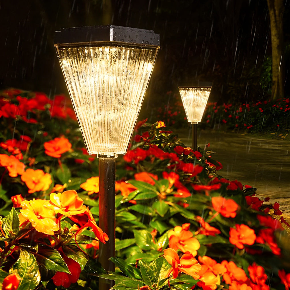 Square Waterproof Dimmable LED Intelligent Contemporary Solar Lawn Lights, Outdoor Wall Light, detail 4