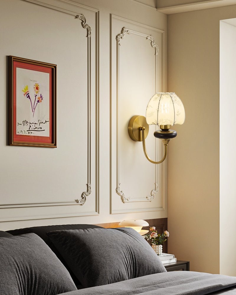 Amelie Floral Wall Light, Hardwired Wall Sconce, detail 13