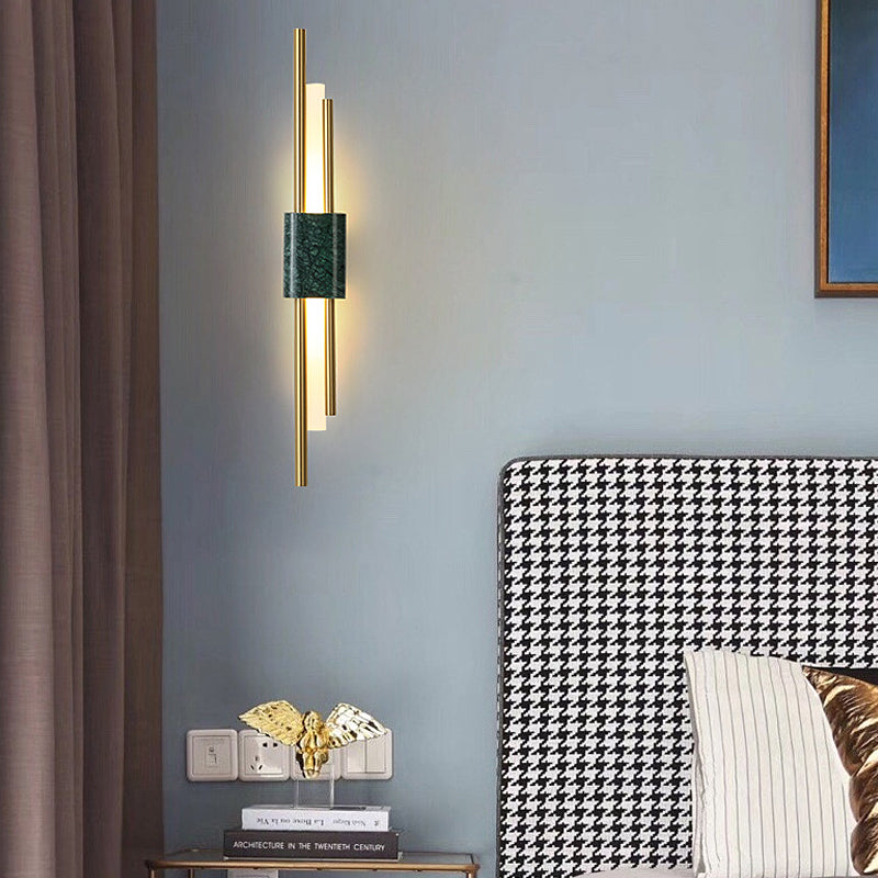 Strips Marbles Creative Premium Postmodern LED Wall Fixtures Fixture Wall Light, Hardwired Wall Sconce, detail 3