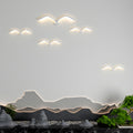 Contemporary Seagull LED Wall Light - Nordic Acrylic Wing Design, Hardwired Wall Sconce, Iron, 19.7"