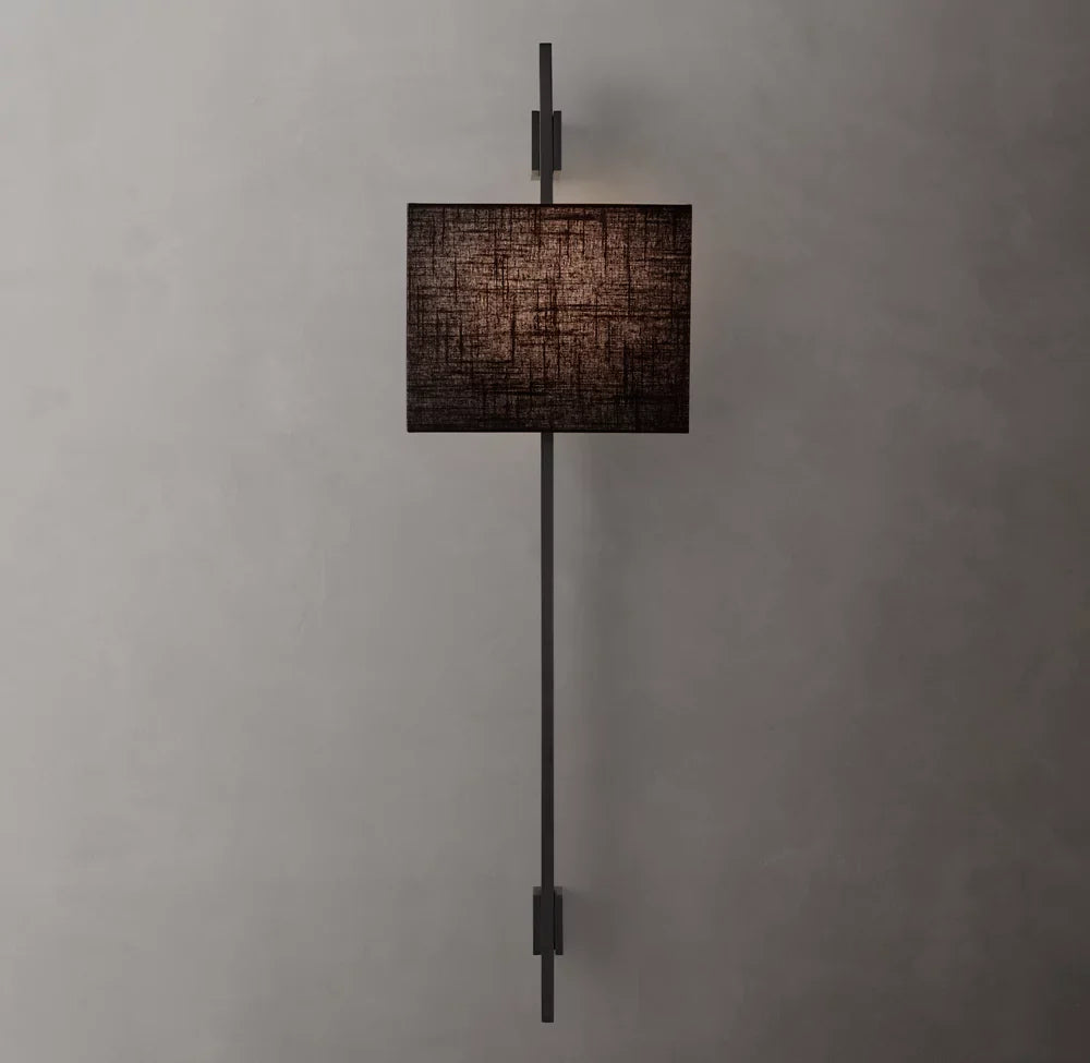Vela Box Bar Sconce - Box Shade, Bedroom Wall Sconce, detail 13