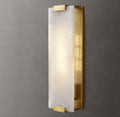 Hand-Carved Alabaster Grand Wall Light, Bathroom Wall Sconce, 6"W x 4"D