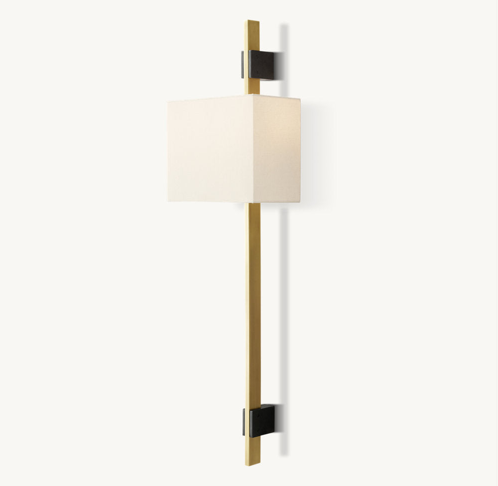 Vela Box Bar Sconce - Box Shade, Bedroom Wall Sconce, detail 8