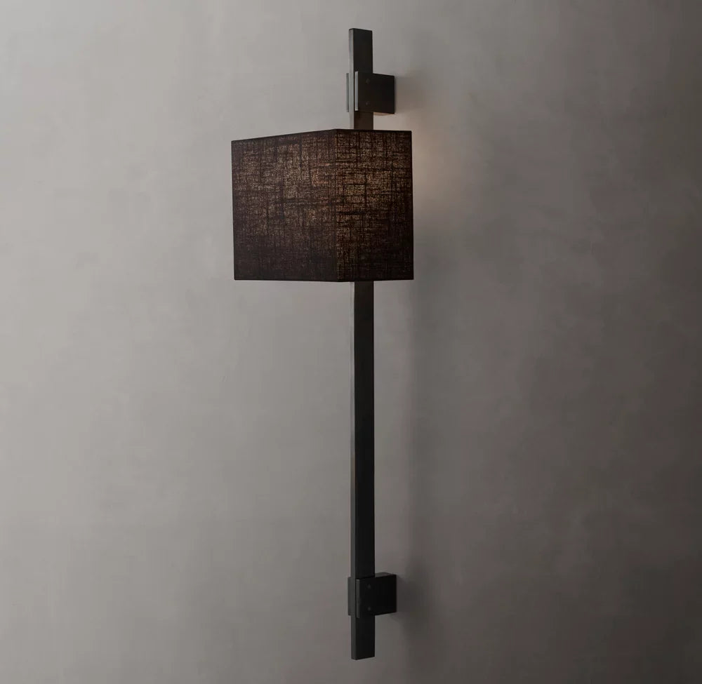 Vela Box Bar Sconce - Box Shade, Bedroom Wall Sconce, detail 14