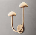 Pedra Double Wall Light - Left, Bedroom Wall Sconce, Dimensions Overall: 12"