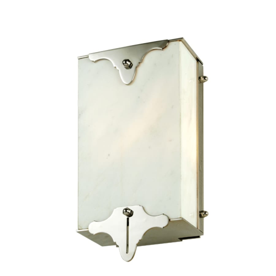 7" Wide 2 Light Wall Light with Onyx Stone Shade, Bedroom Wall Sconce, Dimensions: Height: 12"