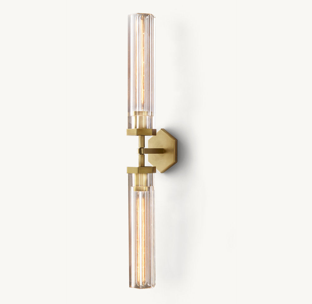 Lambeth Hexagonal Grand Linear Wall Light, Bathroom Wall Sconce, detail 7