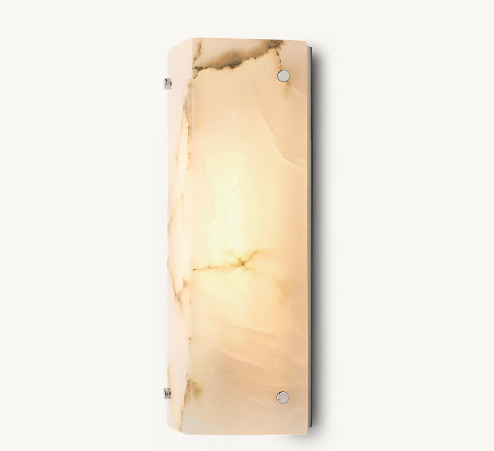Reynard Alabaster Wall Light, Bathroom Wall Sconce, detail 11