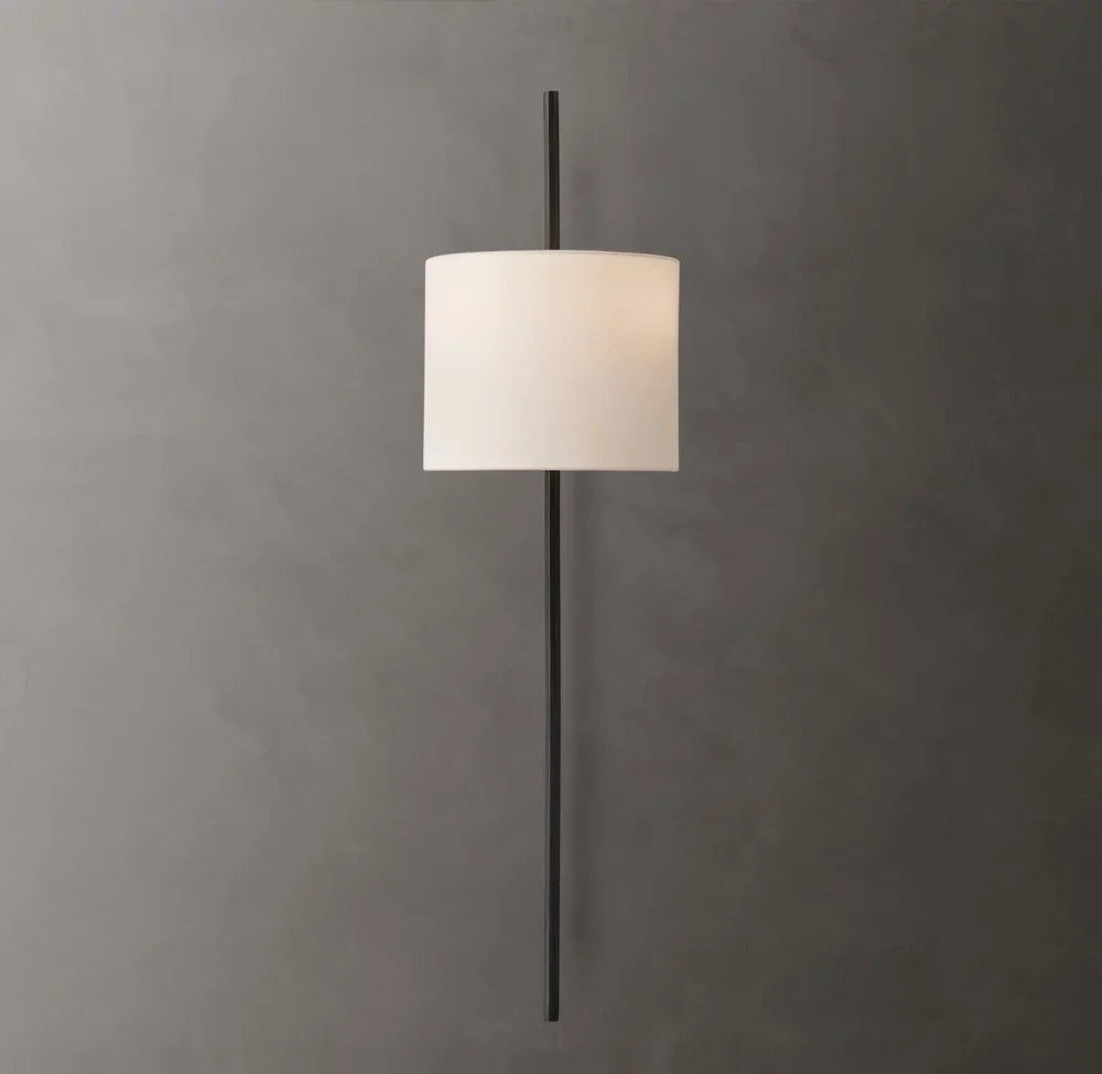 Vela Octagonal Bar Sconce - Circular Shade, Bedroom Wall Sconce, detail 10