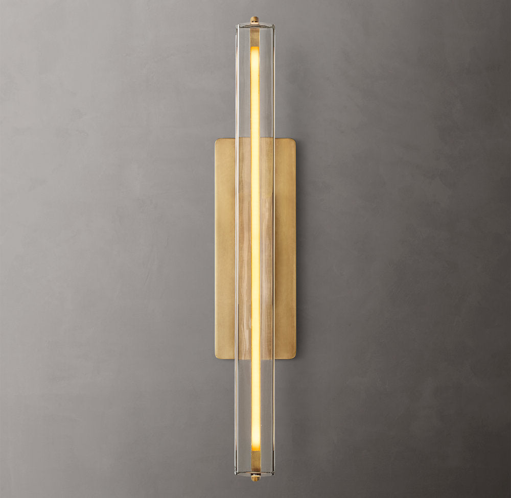 Audubon Crystal Single Wall Light 19 inch, Hardwired Wall Sconce, detail 6