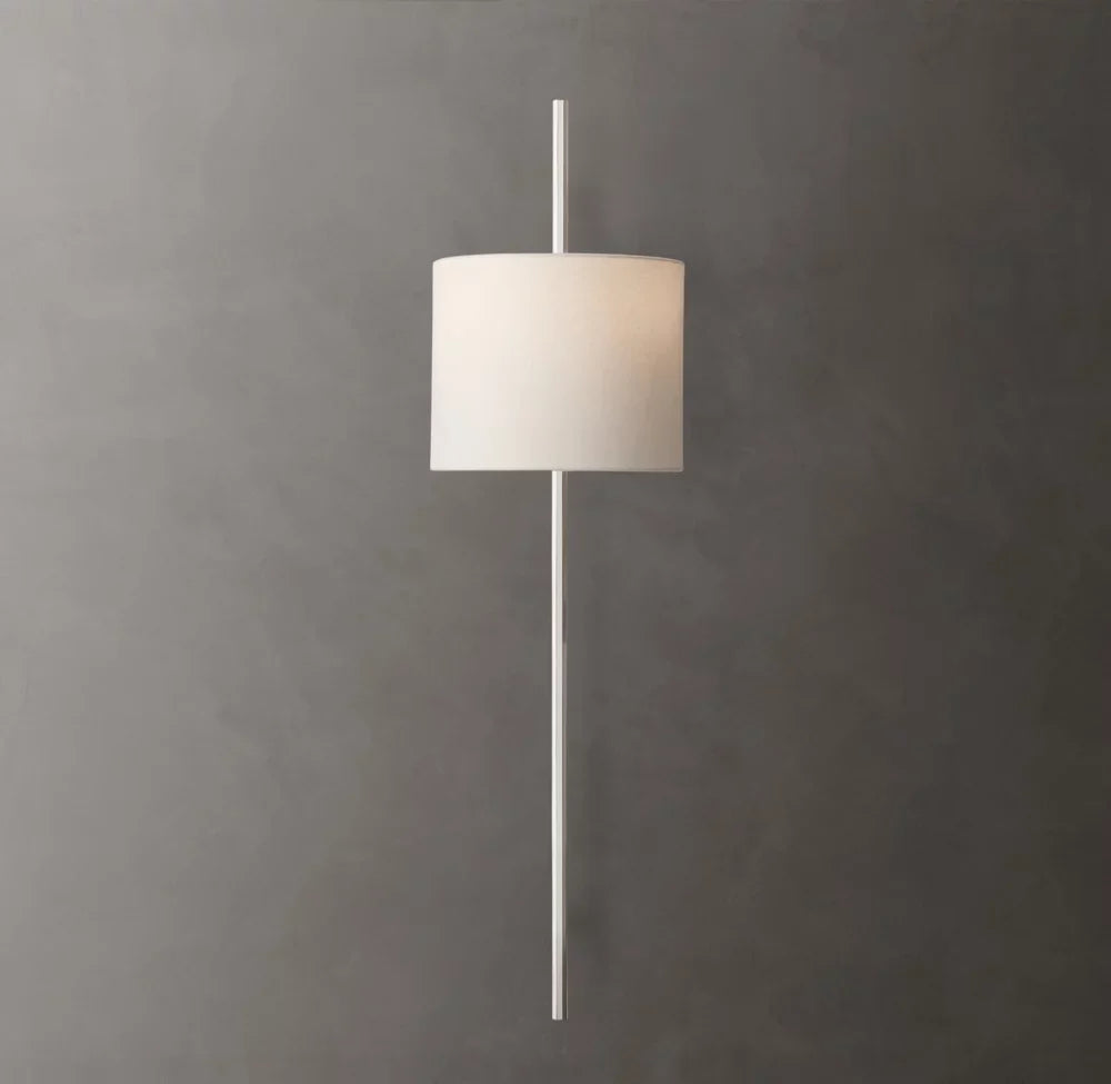 Vela Octagonal Bar Sconce - Circular Shade, Bedroom Wall Sconce, detail 15