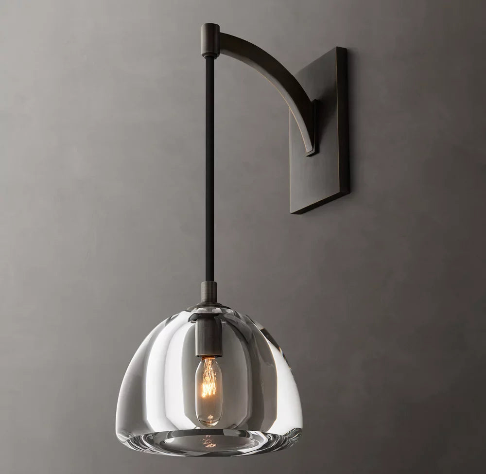 Hemisphere Wall Light, Bathroom Wall Sconce, detail 13