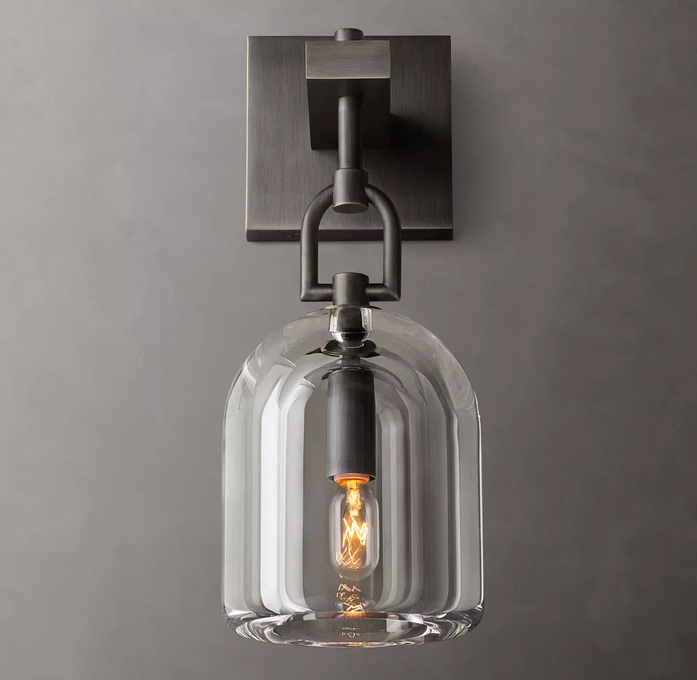 Botanist Cloche Wall Light, Bedroom Wall Sconce, detail 9