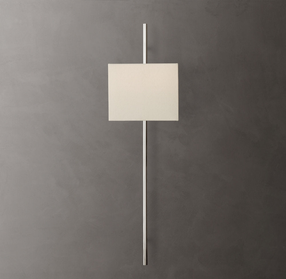 Vela Octagonal Bar Sconce - Box Shade, Bedroom Wall Sconce, detail 15
