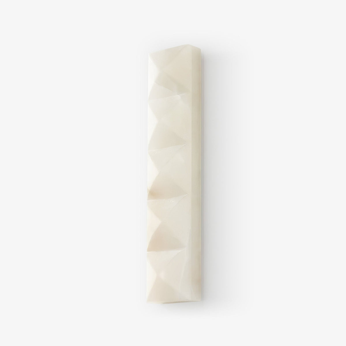 Prism Alabaster Wall Light, Hardwired Wall Sconce, Metal, Dia 12.5cm x H 44cm