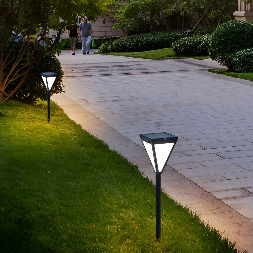 Exterior Waterproof 2.6w LED Contemporary Solar Pathway Lights Post Lights, Outdoor Wall Light, detail 7