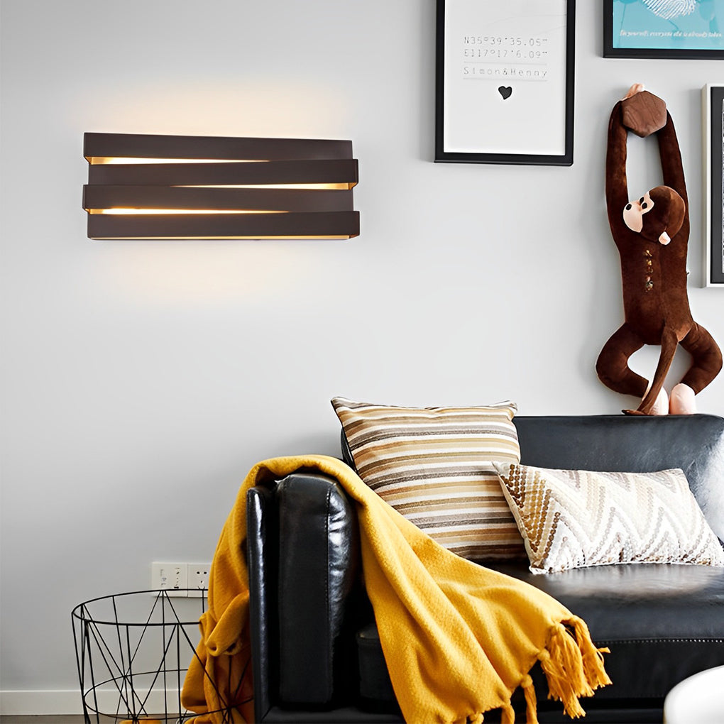Creative Geometric LED Contemporary Clean-Lined Wall Light, Bedroom Wall Sconce, detail 4