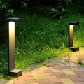 Rectangle Waterproof LED Contemporary Exterior Pathway Lights Garden Lights, Outdoor Wall Light, Aluminum, 16"