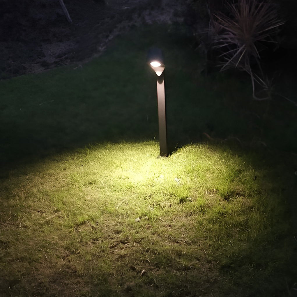 Clean-Lined Waterproof LED 10w Black Contemporary Exterior Pathway Lights, Outdoor Wall Light, detail 8