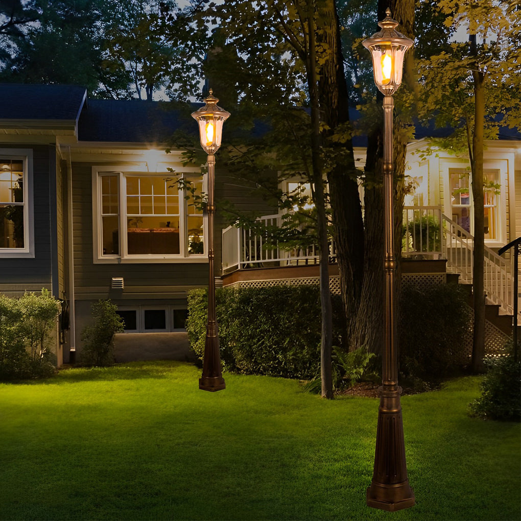 Ceramic Retro Waterproof Aluminum LED Elegant Bronze European-Style Street Lights, Outdoor Wall Light, detail 4