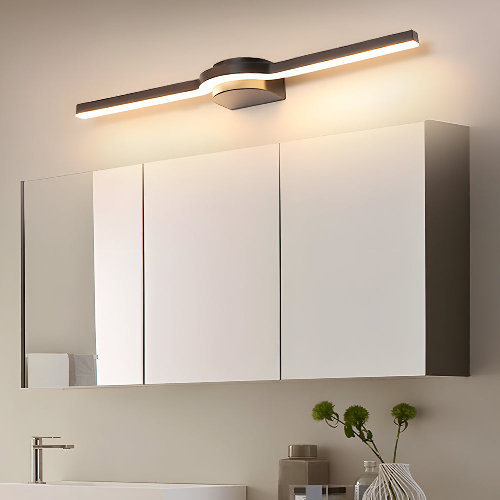 Curved Contemporary LED Bathroom Vanity Fixture in 16''/23''/31'' Length, Bathroom Vanity Light, detail 6