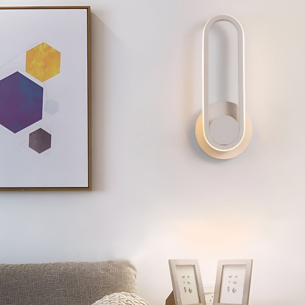 330° Rotatable Rounded Box LED Nordic Wall Light, Bedroom Wall Sconce, detail 6